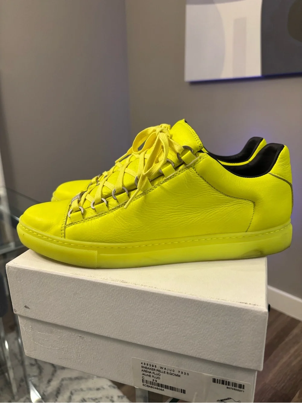 Balenciaga Arena Sneakers Neon- Size 39